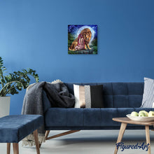 Charger l'image dans la galerie, Broderie Diamant | Broderie Diamant - Le Lion et la Femme | animaux Broderie Animaux lions | FiguredArt