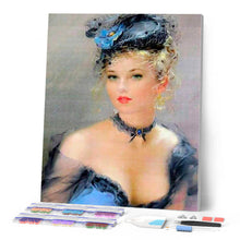 Charger l'image dans la galerie, Broderie Diamant Une femme très élégante femmes Broderie Romantique romantique | FiguredArt
