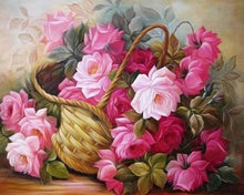 Charger l'image dans la galerie, Broderie Diamant | Broderie Diamant - Roses dans un Panier | Broderie Fleurs fleurs | FiguredArt