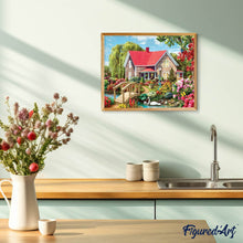 Charger l'image dans la galerie, Broderie Diamant | Broderie Diamant - Jolie Maison | Broderie Paysages paysages | FiguredArt