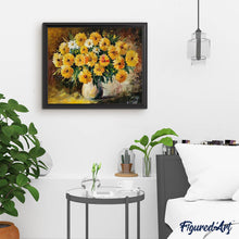 Charger l'image dans la galerie, Broderie Diamant | Broderie Diamant - Bouquet de Fleurs jaunes | Broderie Fleurs fleurs | FiguredArt