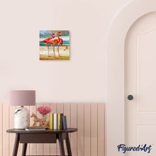 Charger l'image dans la galerie, Broderie Diamant | Broderie Diamant - Trois Flamands roses | animaux Broderie Animaux flamants roses | FiguredArt