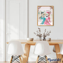 Charger l'image dans la galerie, Broderie Diamant Femmes autour du Thé femmes Broderie Romantique romantique | FiguredArt