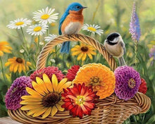 Charger l'image dans la galerie, Broderie Diamant | Broderie Diamant - Panier de Campagne et Oiseaux | animaux Broderie Animaux oiseaux | FiguredArt