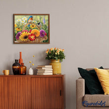 Charger l'image dans la galerie, Broderie Diamant | Broderie Diamant - Panier de Campagne et Oiseaux | animaux Broderie Animaux oiseaux | FiguredArt