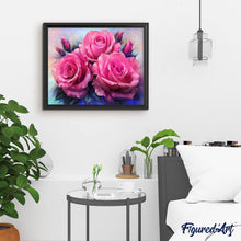 Charger l'image dans la galerie, Broderie Diamant | Broderie Diamant - Trois Roses épanouies | animaux Broderie Animaux | FiguredArt
