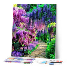 Charger l'image dans la galerie, Broderie Diamant | Broderie Diamant - Glycine | Broderie Paysages paysages | FiguredArt