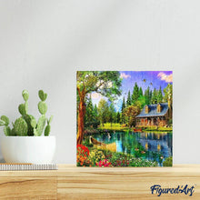 Charger l'image dans la galerie, Broderie Diamant | Broderie Diamant - La Maison du Lac | Broderie Paysages paysages | FiguredArt