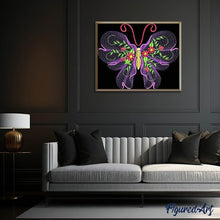 Charger l'image dans la galerie, Broderie Diamant | Broderie Diamant - Papillon abstrait | animaux Broderie Animaux papillons | FiguredArt