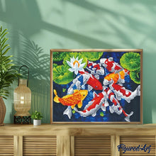 Charger l'image dans la galerie, Broderie Diamant - Carpes Koi japonaises