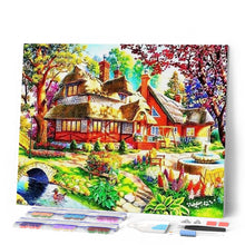 Charger l'image dans la galerie, Broderie Diamant | Broderie Diamant - Chaumière paisible | Broderie Paysages paysages | FiguredArt