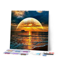 Charger l'image dans la galerie, Broderie Diamant | Broderie Diamant - Coucher de Soleil sur la Mer | Broderie Paysages paysages | FiguredArt