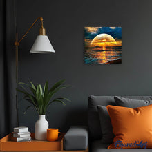 Charger l'image dans la galerie, Broderie Diamant | Broderie Diamant - Coucher de Soleil sur la Mer | Broderie Paysages paysages | FiguredArt