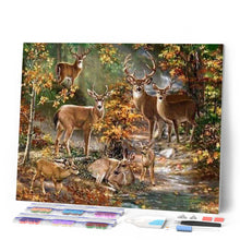 Charger l'image dans la galerie, Broderie Diamant | Broderie Diamant - La Famille Biches | animaux Broderie Animaux | FiguredArt