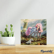 Charger l'image dans la galerie, Broderie Diamant | Broderie Diamant - Licorne et son Petit | animaux Broderie Animaux licornes | FiguredArt