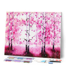 Charger l'image dans la galerie, Broderie Diamant | Broderie Diamant - Arbres dénudés | arbres Broderie Paysages paysages | FiguredArt
