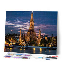 Charger l'image dans la galerie, Broderie Diamant - Temple en Asie