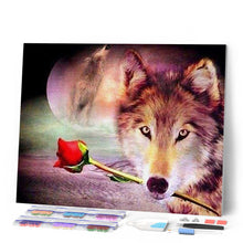 Charger l'image dans la galerie, Broderie Diamant - Loup Romantique