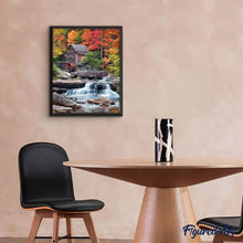 Charger l'image dans la galerie, Broderie Diamant | Broderie Diamant - Relais de Montagne et Cascade | Broderie Paysages montagnes paysages | FiguredArt