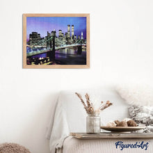 Charger l'image dans la galerie, Broderie Diamant | Broderie Diamant - Pont de New York | Broderie Ville ville | FiguredArt