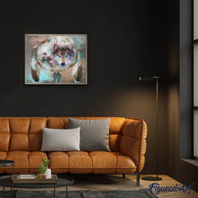 Charger l'image dans la galerie, Broderie Diamant | Broderie Diamant - Loups et Plumes | animaux Broderie Animaux lapins loups | FiguredArt