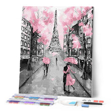 Charger l'image dans la galerie, Broderie Diamant Tour Eiffel et Vie en Rose ville Broderie Romantique romantique | FiguredArt