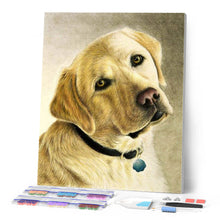 Charger l'image dans la galerie, Broderie Diamant - Portrait d'un Labrador