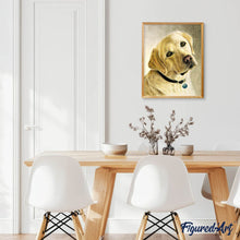 Charger l'image dans la galerie, Broderie Diamant - Portrait d'un Labrador