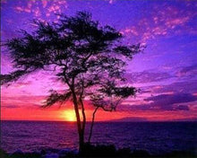 Charger l'image dans la galerie, Broderie Diamant | Broderie Diamant - Coucher de Soleil et Océan | Broderie Paysages paysages | FiguredArt