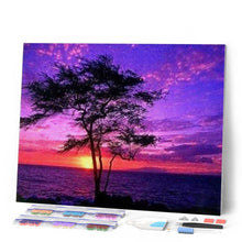 Charger l'image dans la galerie, Broderie Diamant | Broderie Diamant - Coucher de Soleil et Océan | Broderie Paysages paysages | FiguredArt