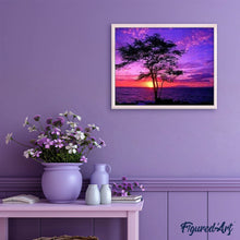 Charger l'image dans la galerie, Broderie Diamant | Broderie Diamant - Coucher de Soleil et Océan | Broderie Paysages paysages | FiguredArt