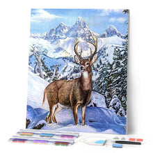 Charger l'image dans la galerie, Broderie Diamant - Grand Cerf en Montagne