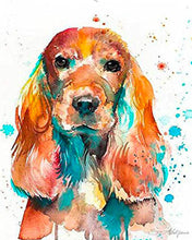 Charger l'image dans la galerie, Broderie Diamant Chien aux grandes oreilles animaux chiens | FiguredArt