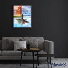 Charger l'image dans la galerie, Broderie Diamant | Broderie Diamant - Arbre 4 saisons Classique | arbres Broderie Paysages paysages | FiguredArt