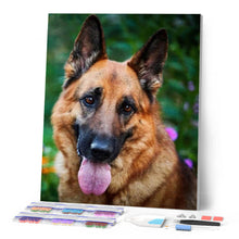 Charger l'image dans la galerie, Broderie Diamant | Broderie Diamant - Berger Allemand | animaux Broderie Animaux | FiguredArt