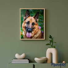Charger l'image dans la galerie, Broderie Diamant | Broderie Diamant - Berger Allemand | animaux Broderie Animaux | FiguredArt