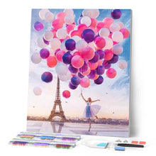 Charger l'image dans la galerie, Broderie Diamant | Broderie Diamant - Paris et Ballons | Broderie Romantique Broderie Ville romantique ville | FiguredArt
