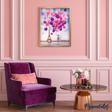 Charger l'image dans la galerie, Broderie Diamant | Broderie Diamant - Paris et Ballons | Broderie Romantique Broderie Ville romantique ville | FiguredArt
