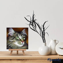 Charger l'image dans la galerie, Broderie Diamant | Broderie Diamant - Portrait de Chat | animaux Broderie Animaux chats | FiguredArt