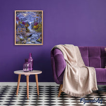 Charger l'image dans la galerie, Broderie Diamant | Broderie Diamant - Rivière Nocturne | Broderie Paysages paysages | FiguredArt