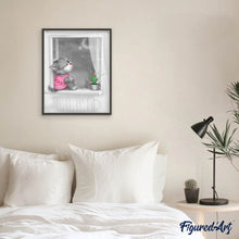 Charger l'image dans la galerie, Broderie Diamant | Broderie Diamant - Chaton au Clair de Lune | animaux Broderie Animaux chats | FiguredArt