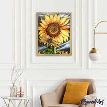 Charger l'image dans la galerie, Broderie Diamant | Broderie Diamant - Tournesol et Libellule | animaux Broderie Animaux Broderie Fleurs fleurs | FiguredArt