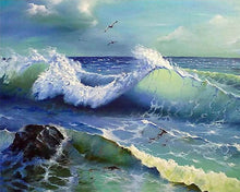 Charger l'image dans la galerie, Broderie Diamant | Broderie Diamant - Océan déchainé | Broderie Paysages paysages | FiguredArt