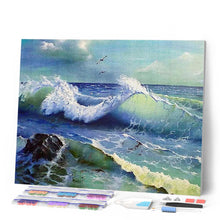 Charger l'image dans la galerie, Broderie Diamant | Broderie Diamant - Océan déchainé | Broderie Paysages paysages | FiguredArt