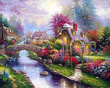 Charger l'image dans la galerie, Broderie Diamant | Broderie Diamant - Rivière Hivernale | Broderie Paysages hiver paysages | FiguredArt