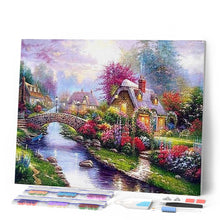 Charger l'image dans la galerie, Broderie Diamant | Broderie Diamant - Rivière Hivernale | Broderie Paysages hiver paysages | FiguredArt