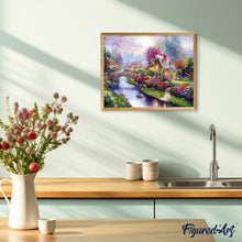 Charger l'image dans la galerie, Broderie Diamant | Broderie Diamant - Rivière Hivernale | Broderie Paysages hiver paysages | FiguredArt
