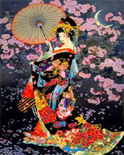 Charger l'image dans la galerie, Broderie Diamant | Broderie Diamant - Femme Asiatique traditionnelle | Broderie Romantique romantique | FiguredArt