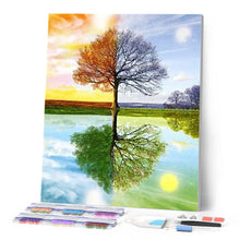 Charger l'image dans la galerie, Broderie Diamant | Broderie Diamant - Arbre 4 Saisons 2 | arbres Broderie Paysages paysages | FiguredArt