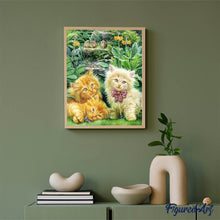 Charger l'image dans la galerie, Broderie Diamant | Broderie Diamant - Chatons Amicaux | animaux Broderie Animaux chats | FiguredArt